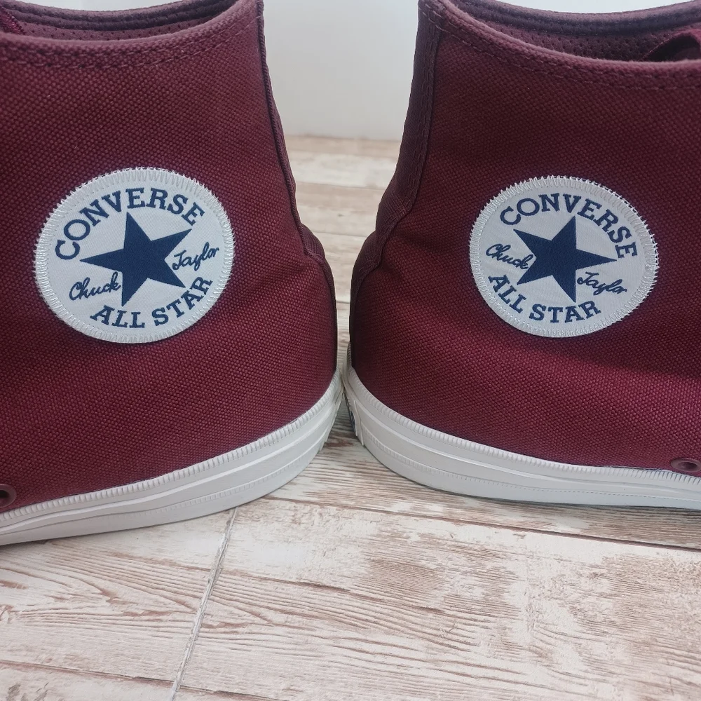 Converse Chuck Taylor II (discontinued) High Tops Maroon Lunarlon Men's Size 13 - Picture 11 of 15